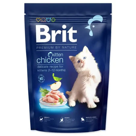 Krmivo Brit Premium by Nature Cat Kitten Chicken 1,5kg