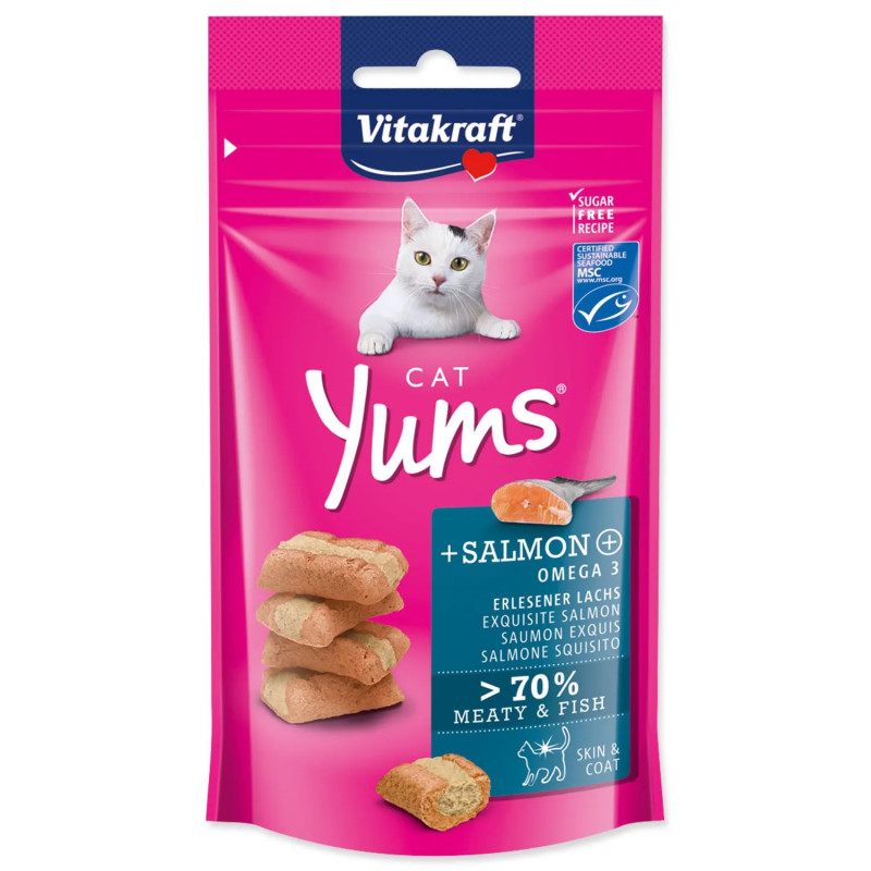 Pochúťka Vitakraft Cat Yums losos 40g Pochúťka Vitakraft Cat Yums losos 40g
