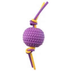 Dog Fantasy hračka loptička + flexi laná TPR pena 22 cm