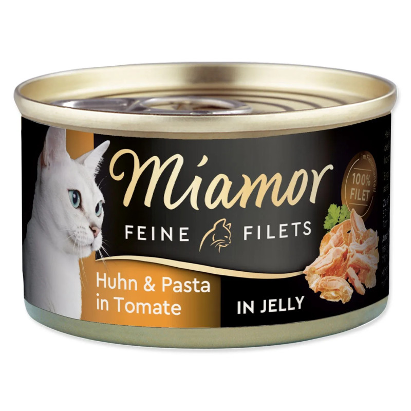 Konzerva Miamor Feine Filets Adult kura s cestovinami v želé 100g Konzerva Miamor Feine Filets Adult kura s cestovinami v želé 100g