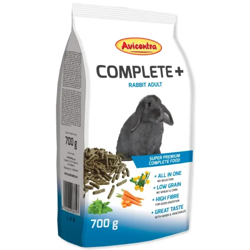 Krmivo Avicentra COMPLETE+ králik adult 700g