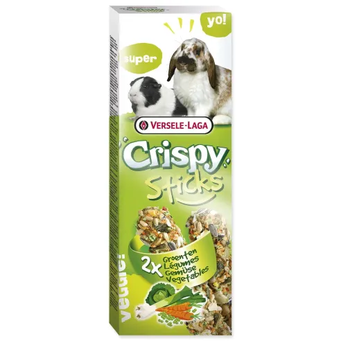 Tyčinky Versele-Laga Crispy králik a morča, so zeleninou 110g