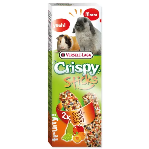 Tyčinky Versele-Laga Crispy králik a morča, s ovocím 110g 2ks