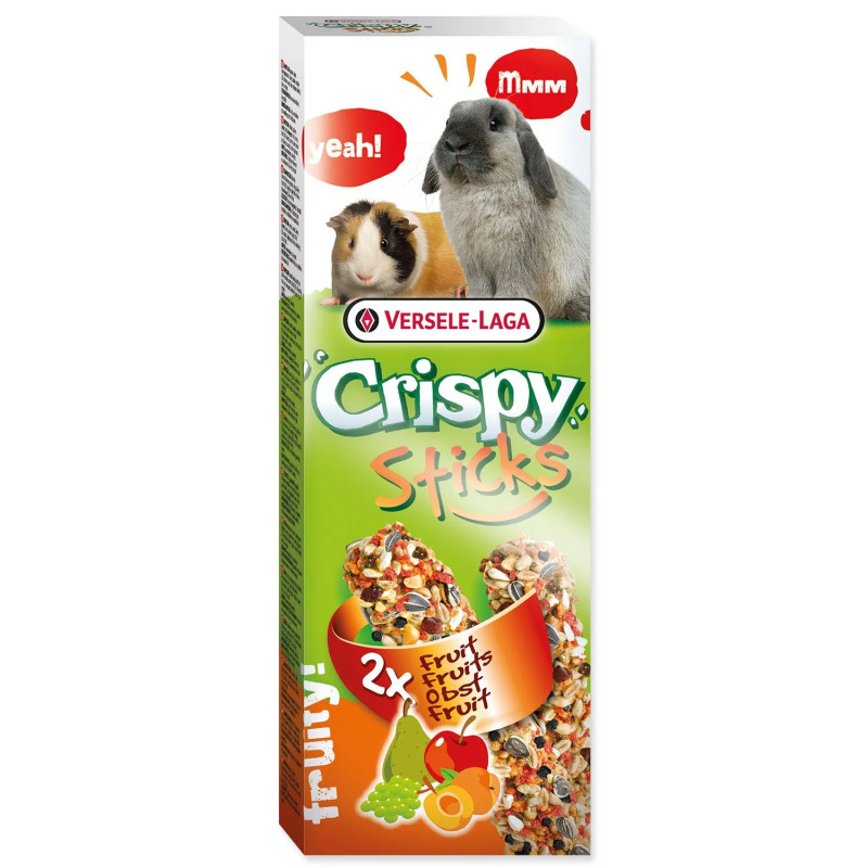 Tyčinky Versele-Laga Crispy králik a morča, s ovocím 110g 2ks Tyčinky Versele-Laga Crispy králik a morča, s ovocím 110g 2ks
