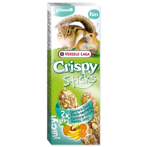 Tyčinka Versele-Laga Crispy škrečok a veverička, s exotickým ovocím 110g 2ks