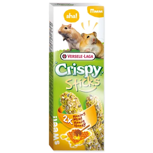 Tyčinka Versele-Laga Crispy škrečok a pieskomil, s medom 110g 2ks