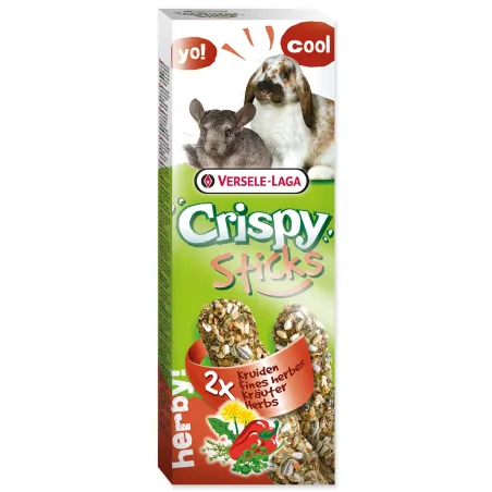 Tyčinky Versele-Laga Crispy králik a činčila, s bylinkami 110g 2ks