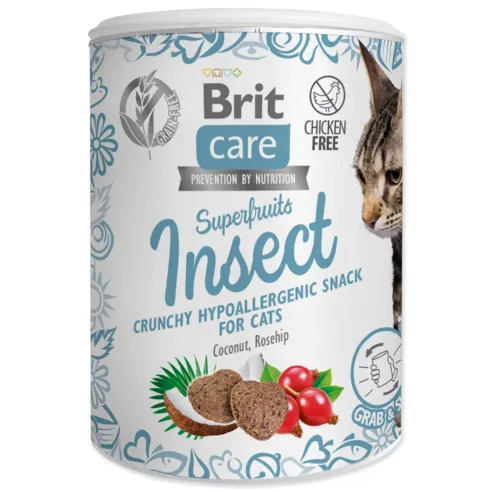 Pochúťka Brit Care Cat Snack Superfruits hmyz 100g