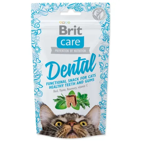 Pochúťka Brit Care Cat Snack Dental 50g