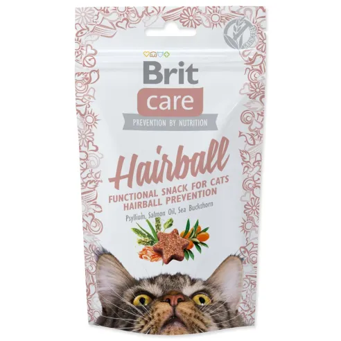 Pochúťka Brit Care Cat Snack Hairball 50g