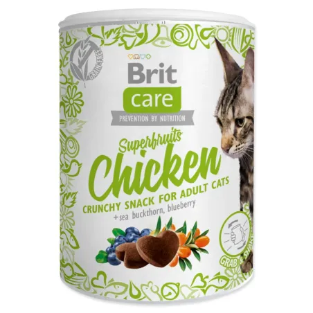 Pochúťka Brit Care Cat Snack Superfruits kura 100g