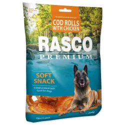 Pochúťka Rasco Premium treska obalená kuracím mäsom, rolky 230g