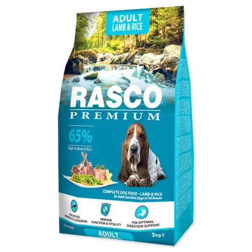 Rasco Premium Adult jahňacie s ryžou 3kg