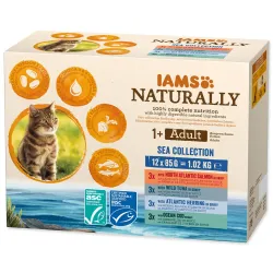 Iams Naturally Cat Adult Sea Collection 12 x 85 g