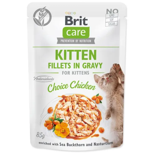 Brit Care Cat Fillets in Gravy Choice Chicken 85g