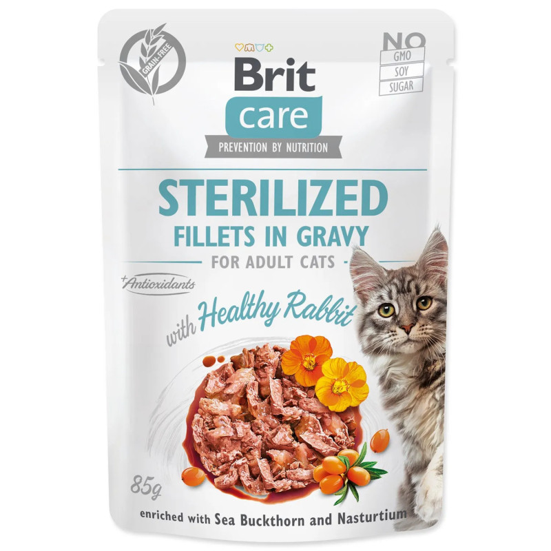 Brit Care cat Sterilised HEALTHY rabbit 85 g Brit Care cat Sterilised HEALTHY rabbit 85 g