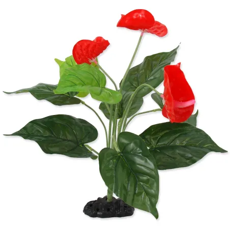 Dekorácia Repti Planet Rastlina kvitnúca Anthurium 40cm