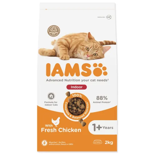 Krmivo IAMS Cat Adult/Senior Indoor Chicken 2kg