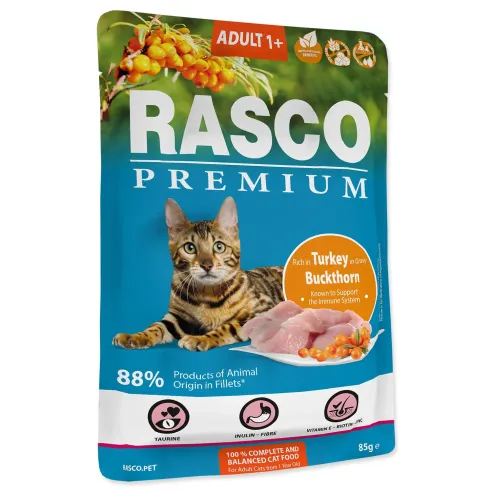 Kapsička Rasco Premium Adult morka s rakytníkom 85g