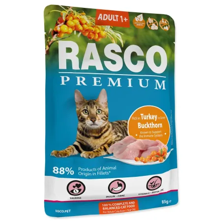 Kapsička Rasco Premium Adult morka s rakytníkom 85g
