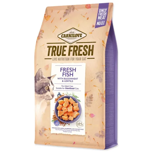 Krmivo Carnilove Cat True Fresh Fis, 4,8 kg