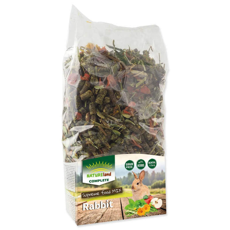Krmivo Nature Land Complete pre králiky a zakrpatené králiky 1,4kg Krmivo Nature Land Complete pre králiky a zakrpatené králiky 1,4kg