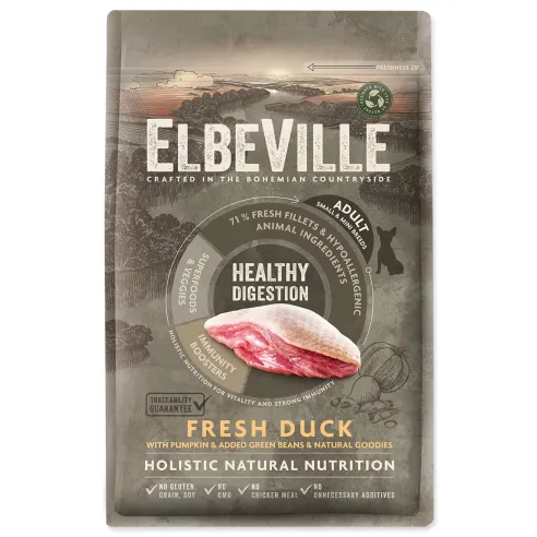 Krmivo ELBEVILLE Adult Mini Healthy Digestion Fresh Duck 4kg