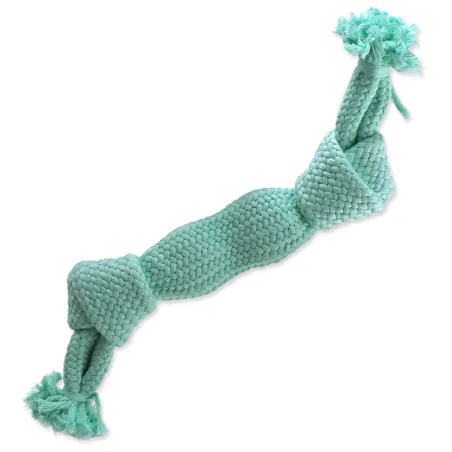 Hračka Dog Fantasy uzol pískací modrý 2 knôty 35cm