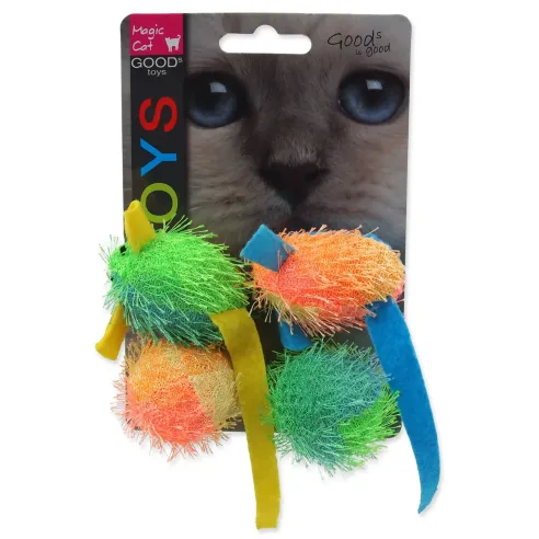 Hračka Magic Cat myš a guľa s catnipom 5cm 4ks