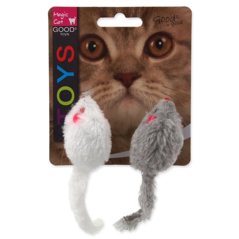 Magic Cat myšky chrastící s catnipem 11 cm 2 ks Magic Cat myšky chrastící s catnipem 11 cm 2 ks