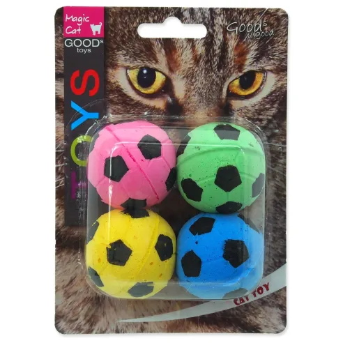 Hračka Magic Cat loptička penová futbalová 3,75cm 4ks