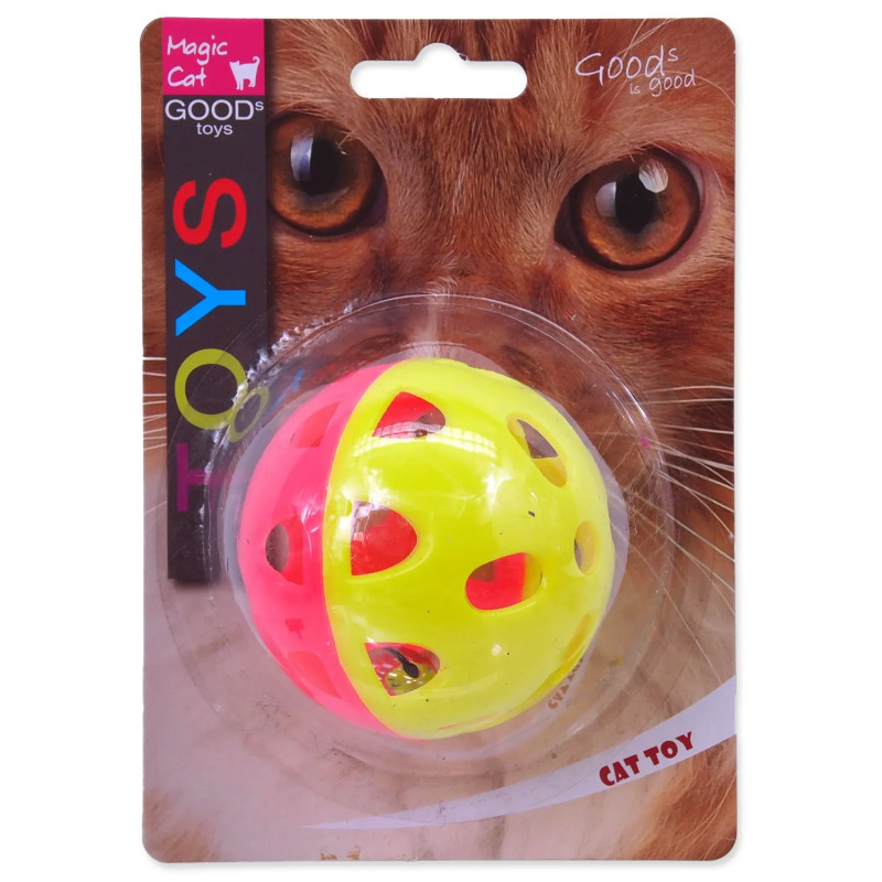 Hračka Magic Cat loptička neón jumbo s rolničkou 6cm Hračka Magic Cat loptička neón jumbo s rolničkou 6cm
