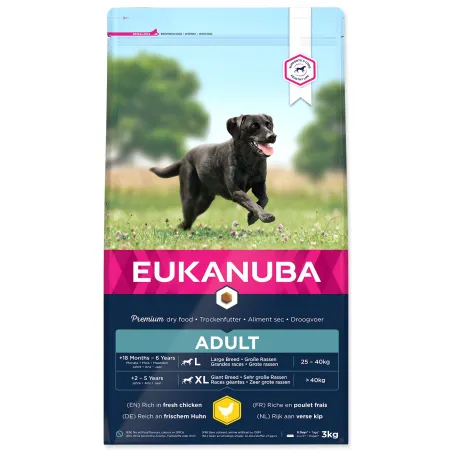 Krmivo EUKANUBA Adult Large & Giant 3kg