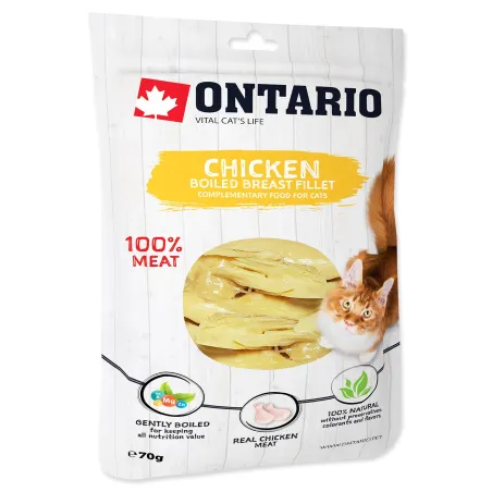 Pochúťka Ontario kura, varené prsné filety 70g