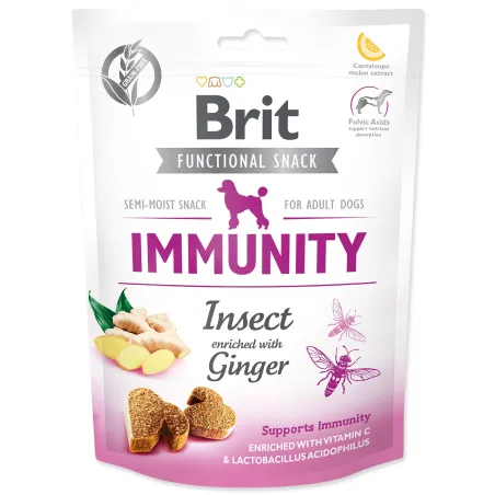 Pochúťka Brit Care Dog Functional Snack Immunity hmyz so zázvorom 150g