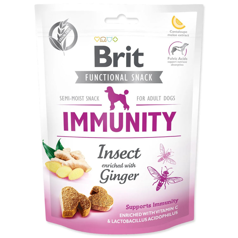 Brit snack Immunity isect & ginger 150 g