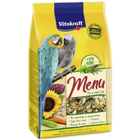 Krmivo Vitakraft Vital Menu veľký papagáj 1kg