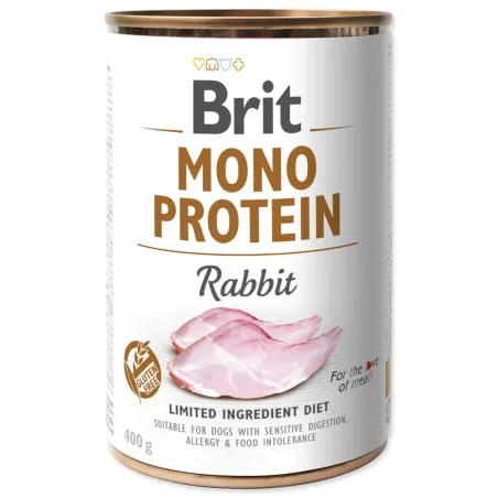 Konzerva Brit Mono protein králik 400g