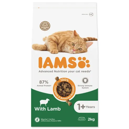 Krmivo IAMS Cat Adult Lamb 2kg