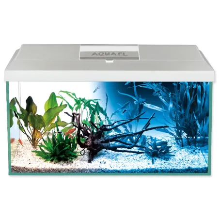 Akvarijný set Aquael LEDDY LED Day & Night biely 41x25x25cm 25l