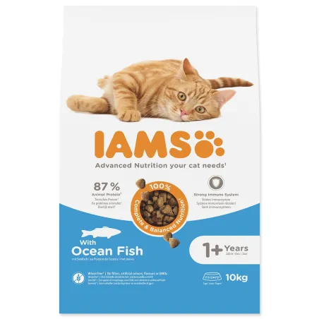 Krmivo IAMS Cat Adult Ocean Fish 10kg