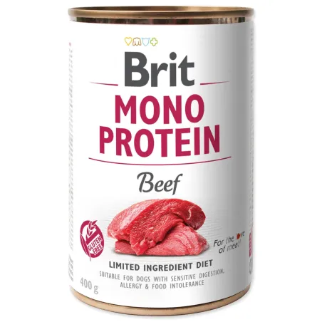 Konzerva Brit Mono protein hovädzie 400g