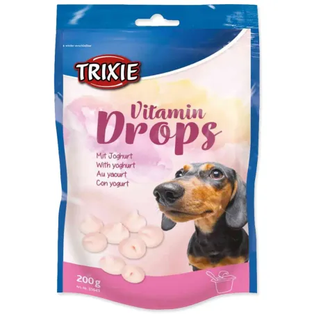 Pochúťka Trixie Dropsy vitamínové s jogurtom 200g