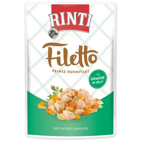 Kapsička Rinti Filetto Adult kura a zelenina v želé 100g