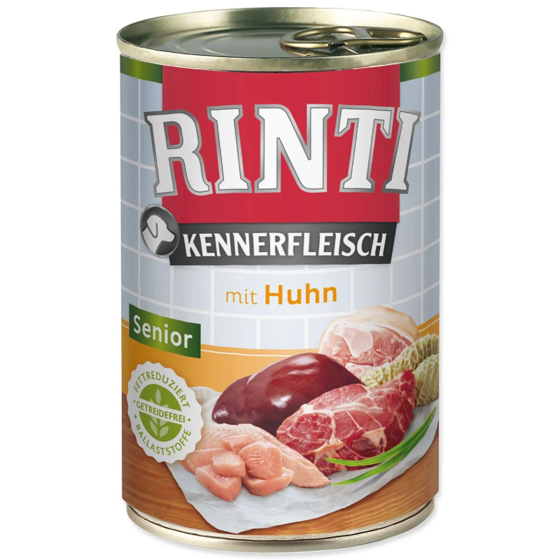 Konzerva Rinti Kennerfleisch Senior kura 400g Konzerva Rinti Kennerfleisch Senior kura 400g