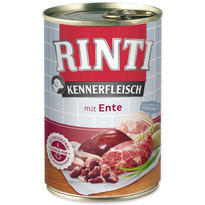 Konzerva Rinti Kennerfleisch Adult kačacie srdce 400g Konzerva Rinti Kennerfleisch Adult kačacie srdce 400g