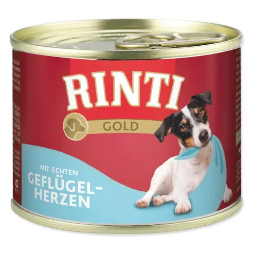 Konzerva Rinti Gold Adult hydinové srdce 185g