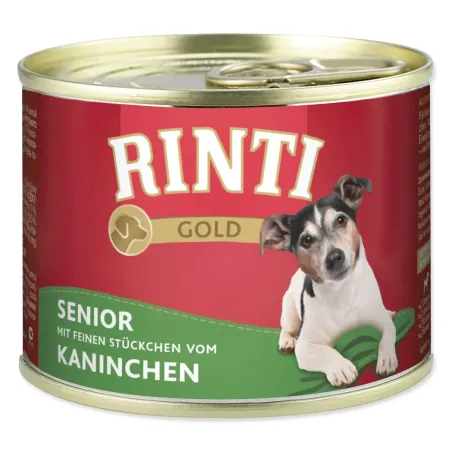 Konzerva Rinti Gold Senior králik 185g