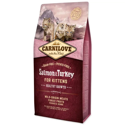 Krmivo Carnilove Kitten Healthy Growth Salmon & Turkey 6kg