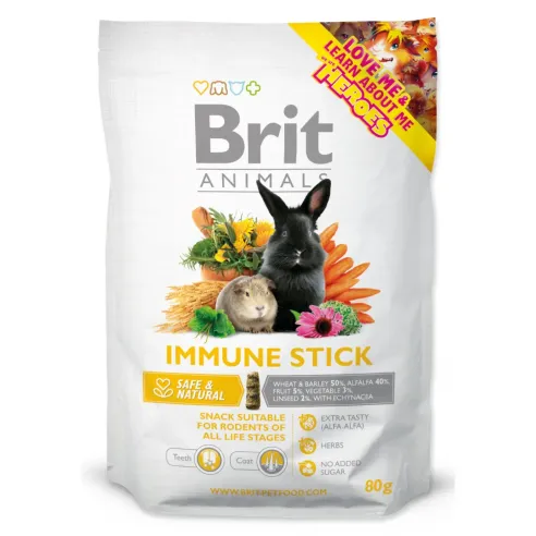 Krmivo Brit Animals Immune doplnkové pre hlodavce, imunita 80g